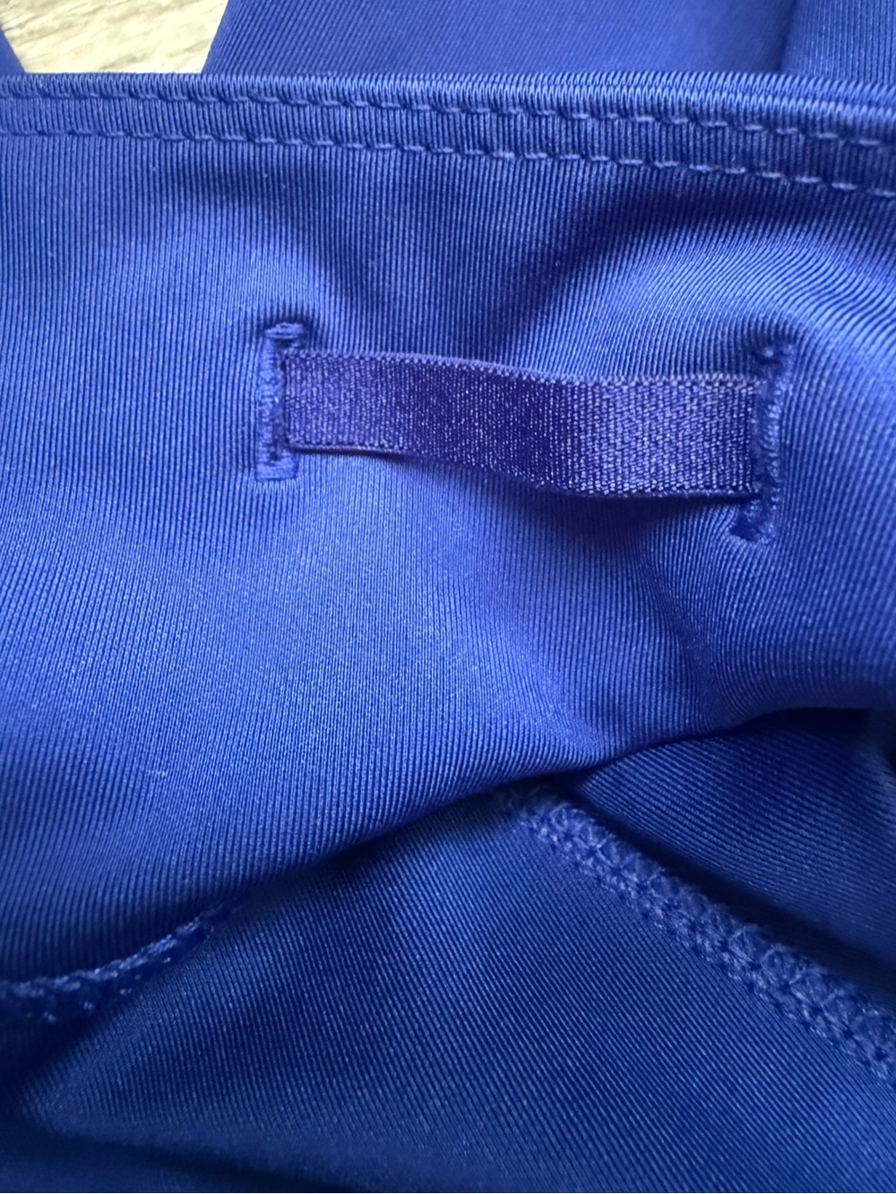 adidas Women’s XS High-Waist Athletic Leggings Royal Blue/White Interior Pocket - Picture 4 of 9